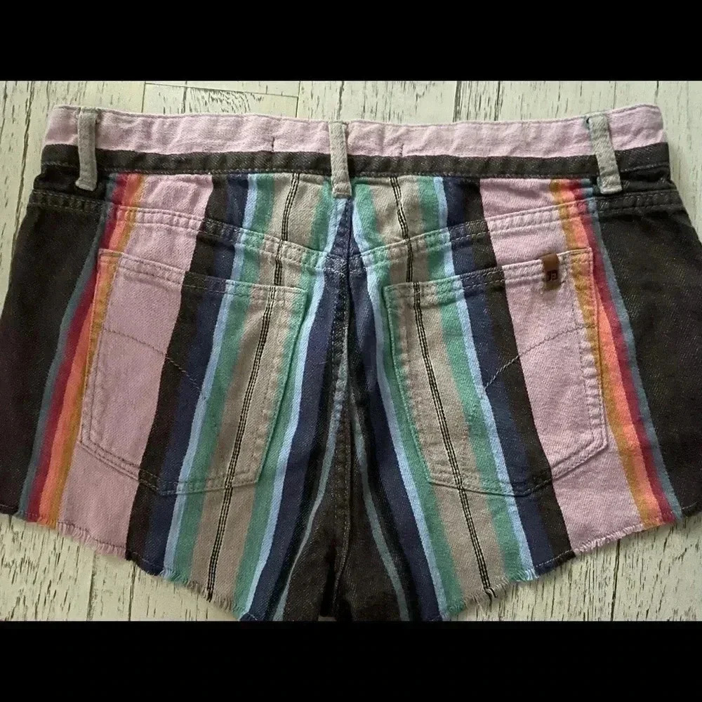 Joe's Jeans Multicolor Striped Jean Shorts